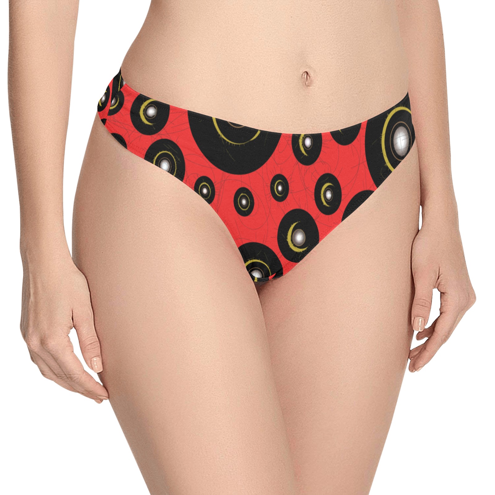 CogIIred2 Women's All Over Print Thongs (Model L30)