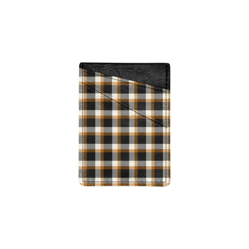 Classic Plaid (Tan) Cell Phone Card Holder