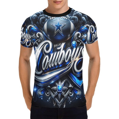 Dallas Cowboys - All Over Print T-Shirt for Men (USA Size) (Model T40)