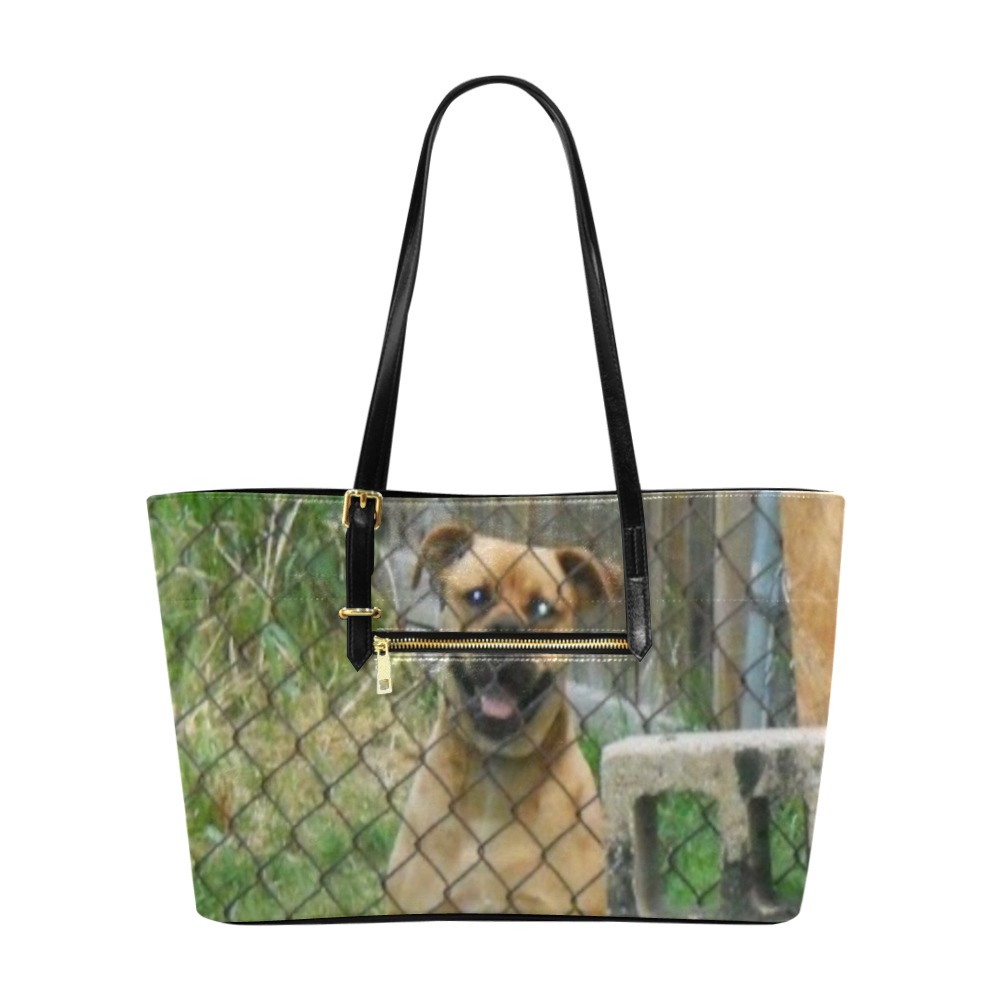 A Smiling Dog Euramerican Tote Bag/Large (Model 1656)