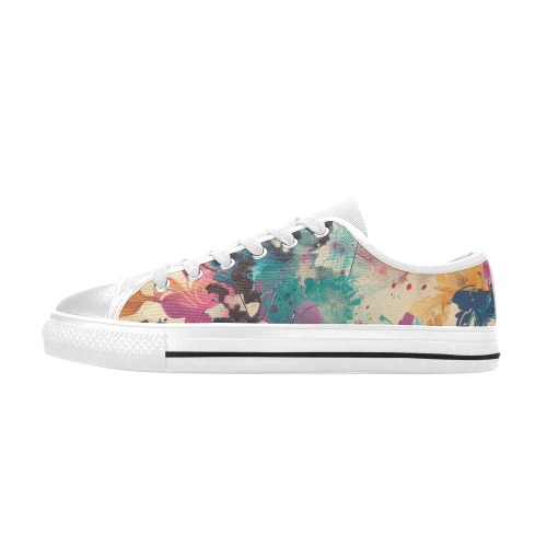 unsolvedadventures_and_artsy_and_flowing_pattern_that_gives_a_f_2f6c8adc-fa19-4c04-a1dc-1b26e6a38552 Women's Classic Canvas Shoes (Model 018)