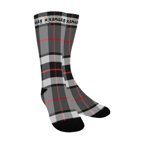 XXsmiles Gray Socks Men's Custom Socks