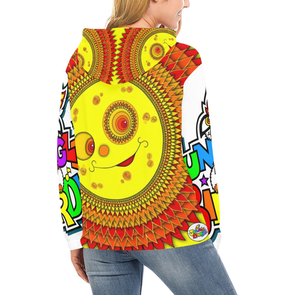 ITEM 36 _ SUN OF JUNGLEBIRDY / LOGO - HOODIE All Over Print Hoodie for Women (USA Size) (Model H13)