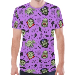 Pattern-Mostri New All Over Print T-shirt for Men (Model T45)