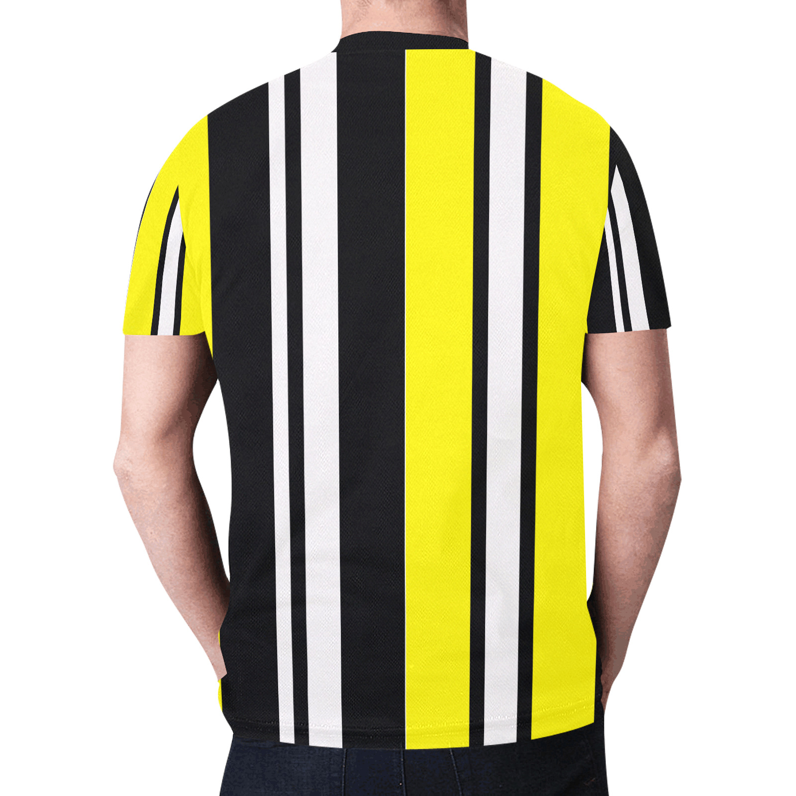 by stripes New All Over Print T-shirt for Men (Model T45)