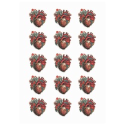 Heart v1 Personalized Temporary Tattoo (15 Pieces)