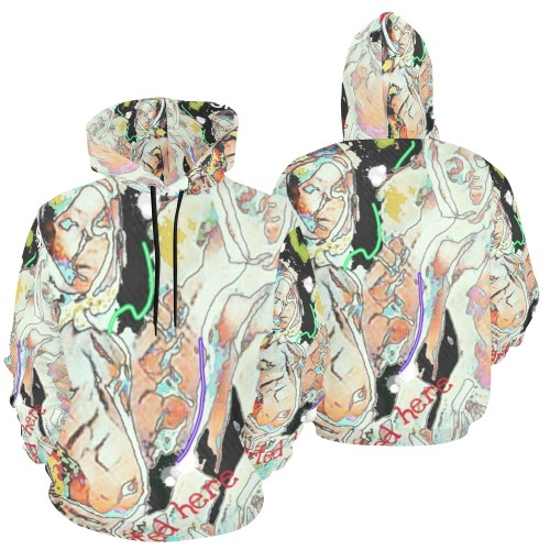Mens 3D Allover Cotton Gym Rat Boxer Streetwear Hoodie All Over Print Hoodie for Men (USA Size) (Model H13)