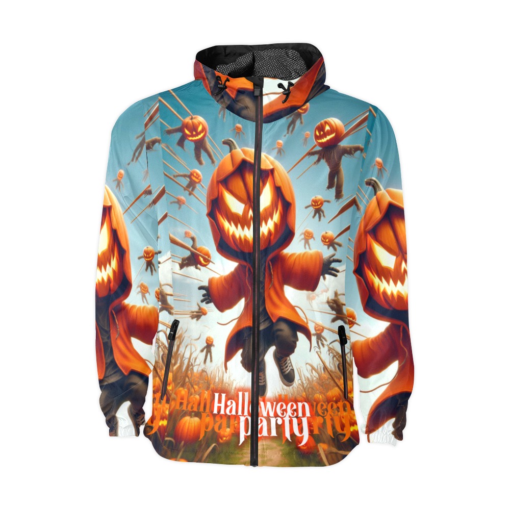 halloween efChannel27 Unisex All Over Print Windbreaker (Model H23)