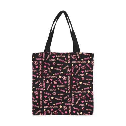 TWICE All Over Print Canvas Tote Bag/Small (Model 1697)