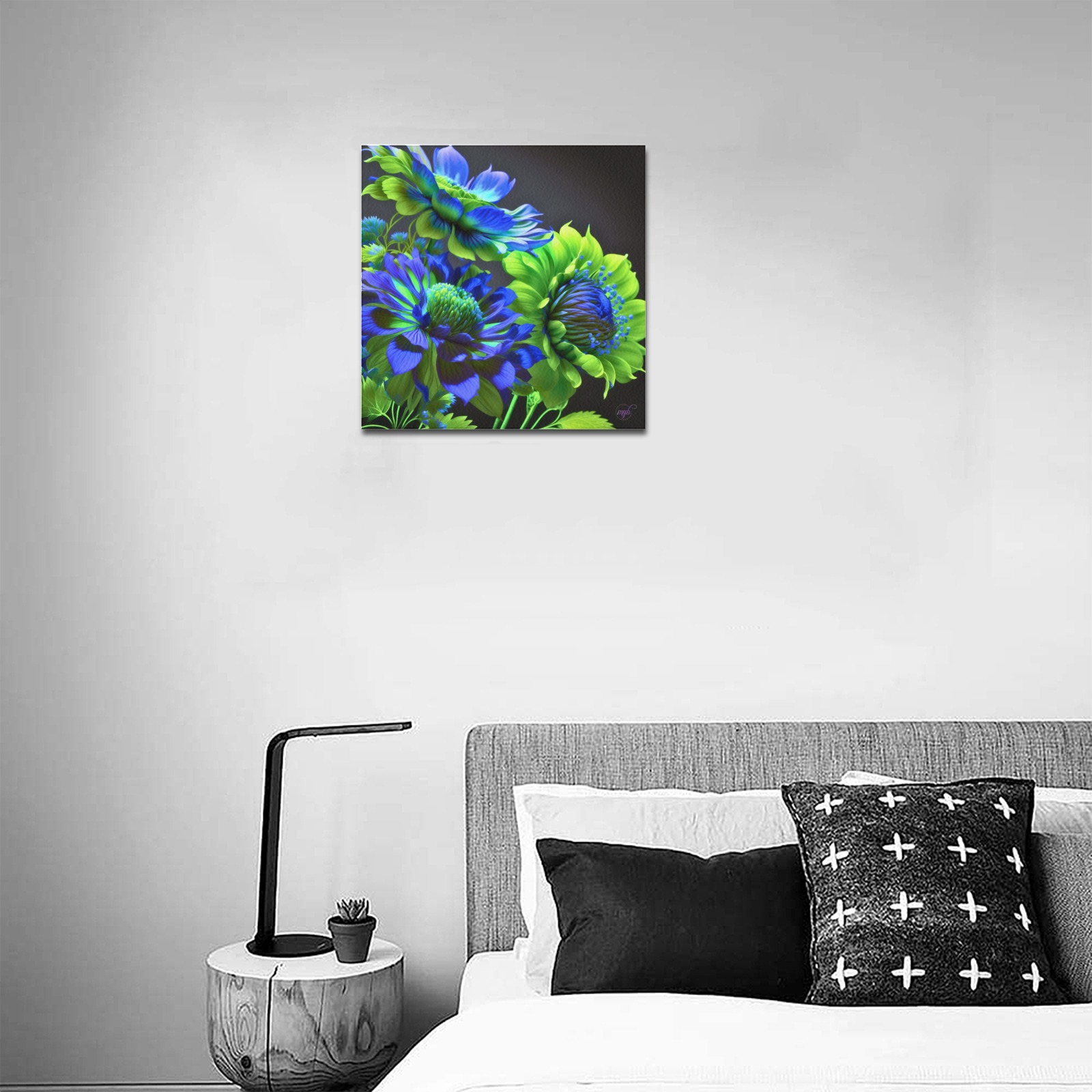 April Showers bring May Flowers Upgraded Canvas Print 16"x16"