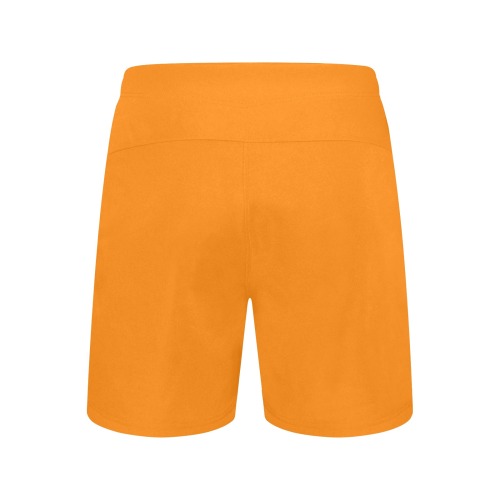 color UT orange Men's Mid-Length Beach Shorts (Model L47)