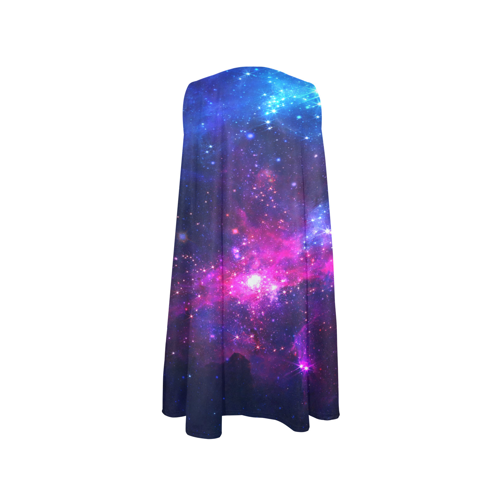 Mystical fantasy deep galaxy space - Interstellar cosmic dust Sleeveless A-Line Pocket Dress (Model D57)
