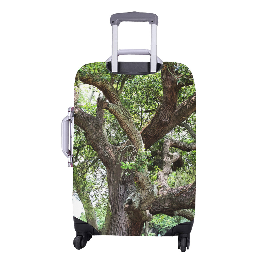 Oak Tree In The Park 7659 Stinson Park Jacksonville Florida Luggage Cover/Medium 22"-25"