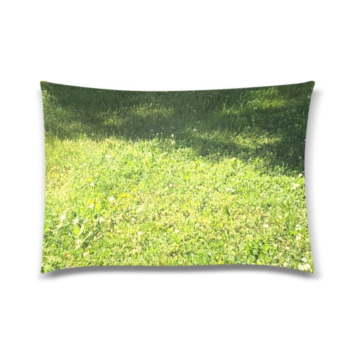 Fresh Grreeen Grass Collection Custom Zippered Pillow Case 20"x30"(Twin Sides)