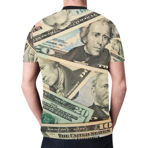 US PAPER CURRENCY New All Over Print T-shirt for Men (Model T45)