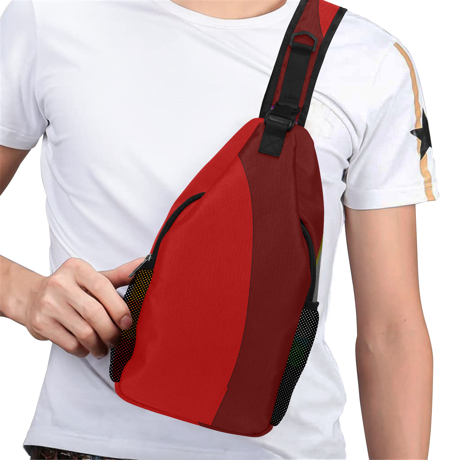 Colorful Abstract 118 Men's Casual Chest Bag (Model 1729)