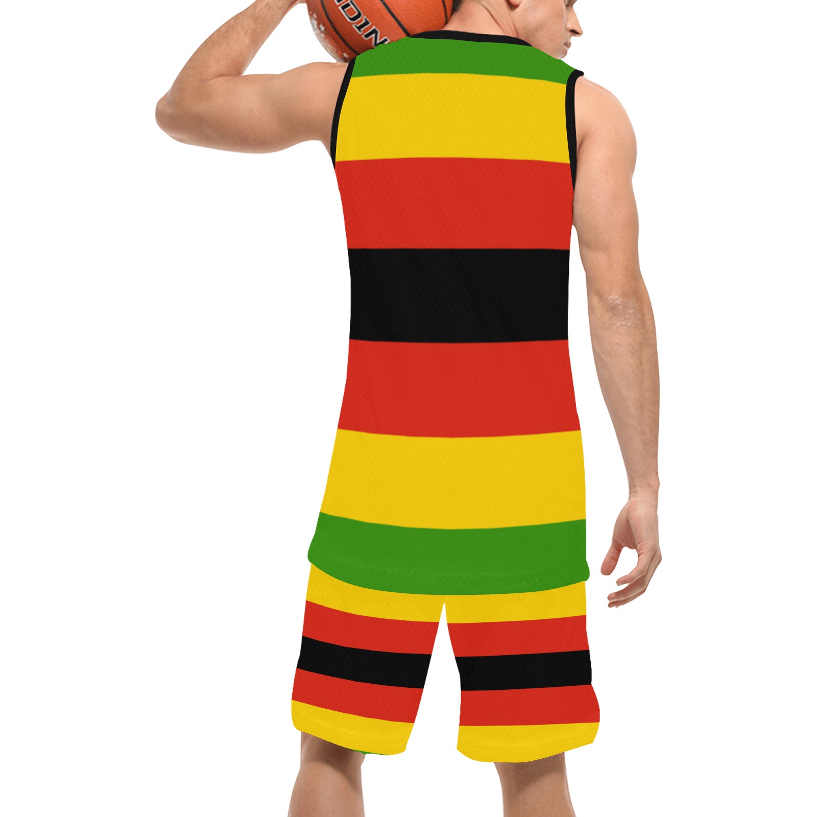 Flag_of_Zimbabwe.svg Basketball Uniform with Pocket