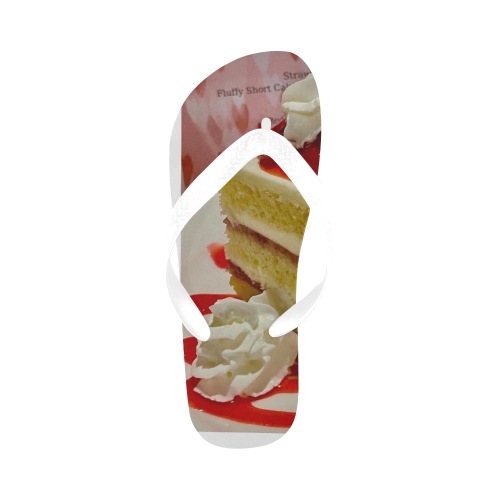 Strawberry Short cake Flip Flops for Men/Women (Model 040)