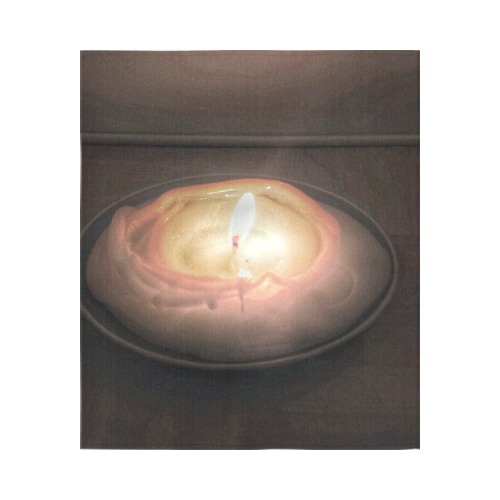 Melting Candle Cotton Linen Wall Tapestry 51"x 60"