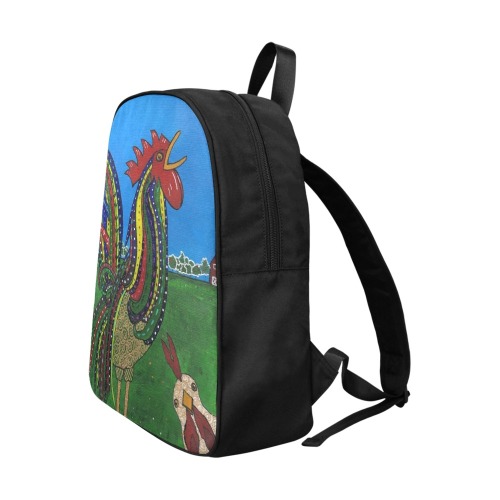 Life on the Farm Fabric School Backpack (Model 1682) (Large)