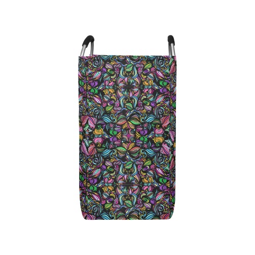 Whimsical Blooms Square Laundry Bag