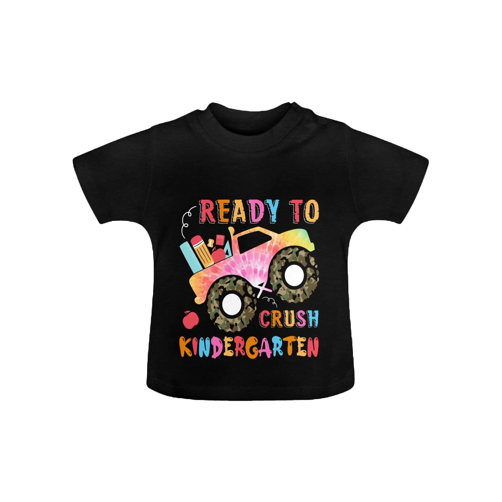 Ready to Crush Kindergarten First Day of School Baby Classic T-Shirt (Model T30)