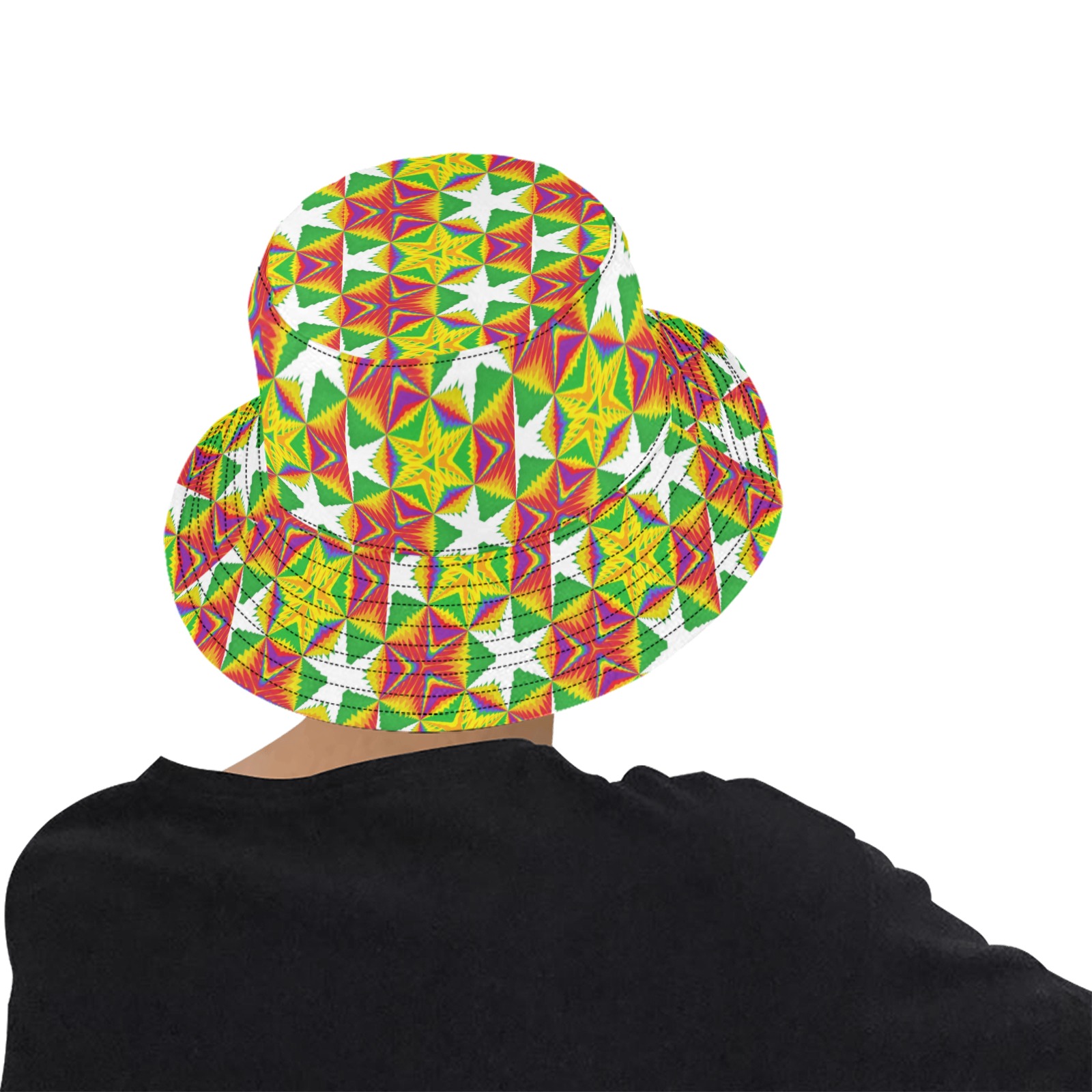 Fractoberry Fractal Pattern 000182UBH Unisex Summer Bucket Hat