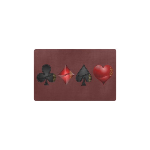 Black Red Playing Card Shapes / Brown