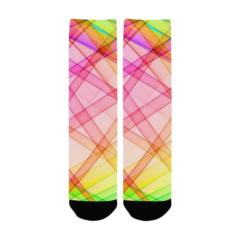 Colorful Geometric Women's Custom Socks