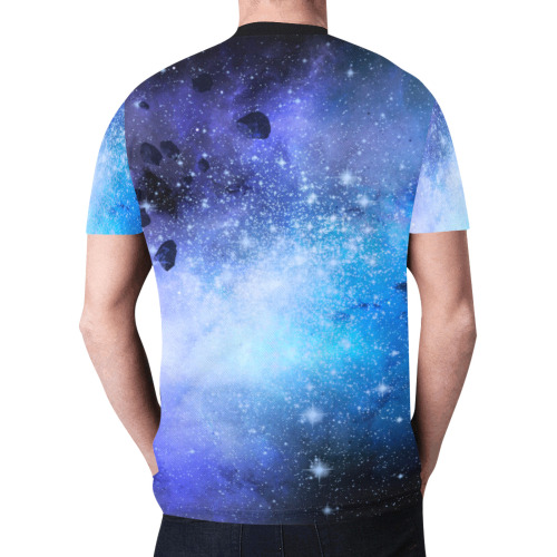Galaxy Space 3D New All Over Print T-shirt for Men (Model T45)