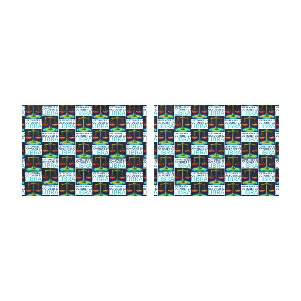 Colorful Libra Design Placemat 14’’ x 19’’ (Set of 2)