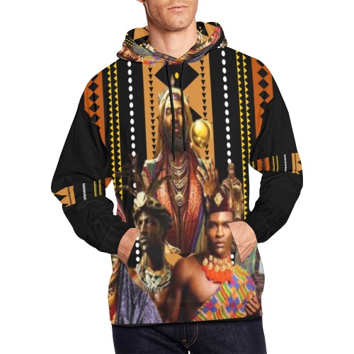 african kings All Over Print Hoodie for Men (USA Size) (Model H13)
