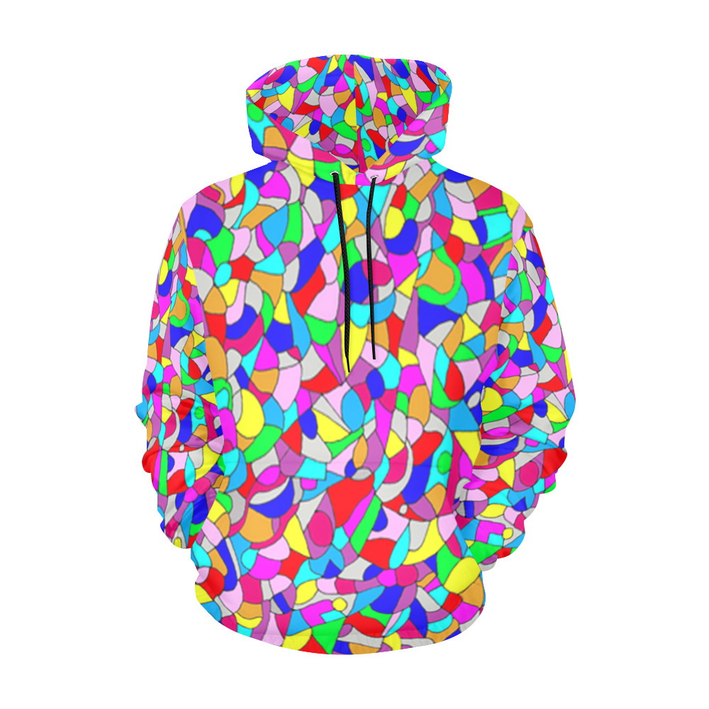 Abstract pebbles on a Beach All Over Print Hoodie for Men (USA Size) (Model H13)