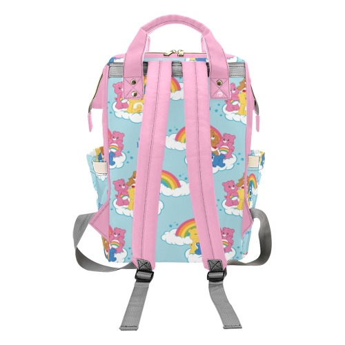 carebear baby bag Multi-Function Diaper Backpack/Diaper Bag (Model 1688)