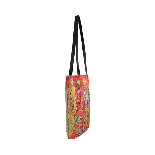 Piccadilly Bar Hamburg Pop Art by Nico Bielow Reusable Shopping Bag Model 1660 (Two sides)