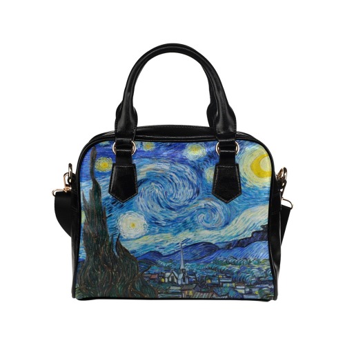 Vintage Art | Vincent van Gogh: The Starry Night | Shoulder Handbag (Model 1634)