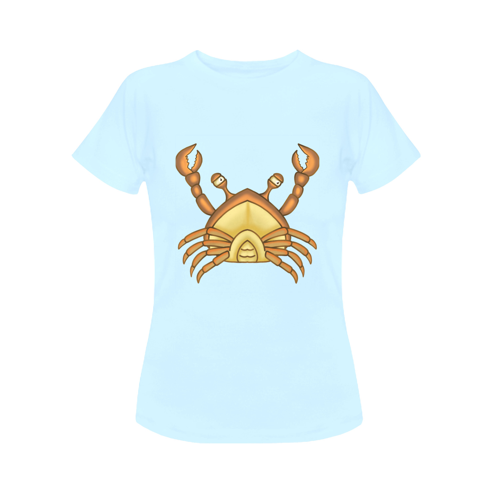 Ocean Claw Crab Cartoon Women's Classic T-Shirt (Model T17）