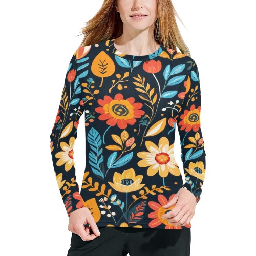 Bohemian Flowers 3 Women's All Over Print Pajama Top