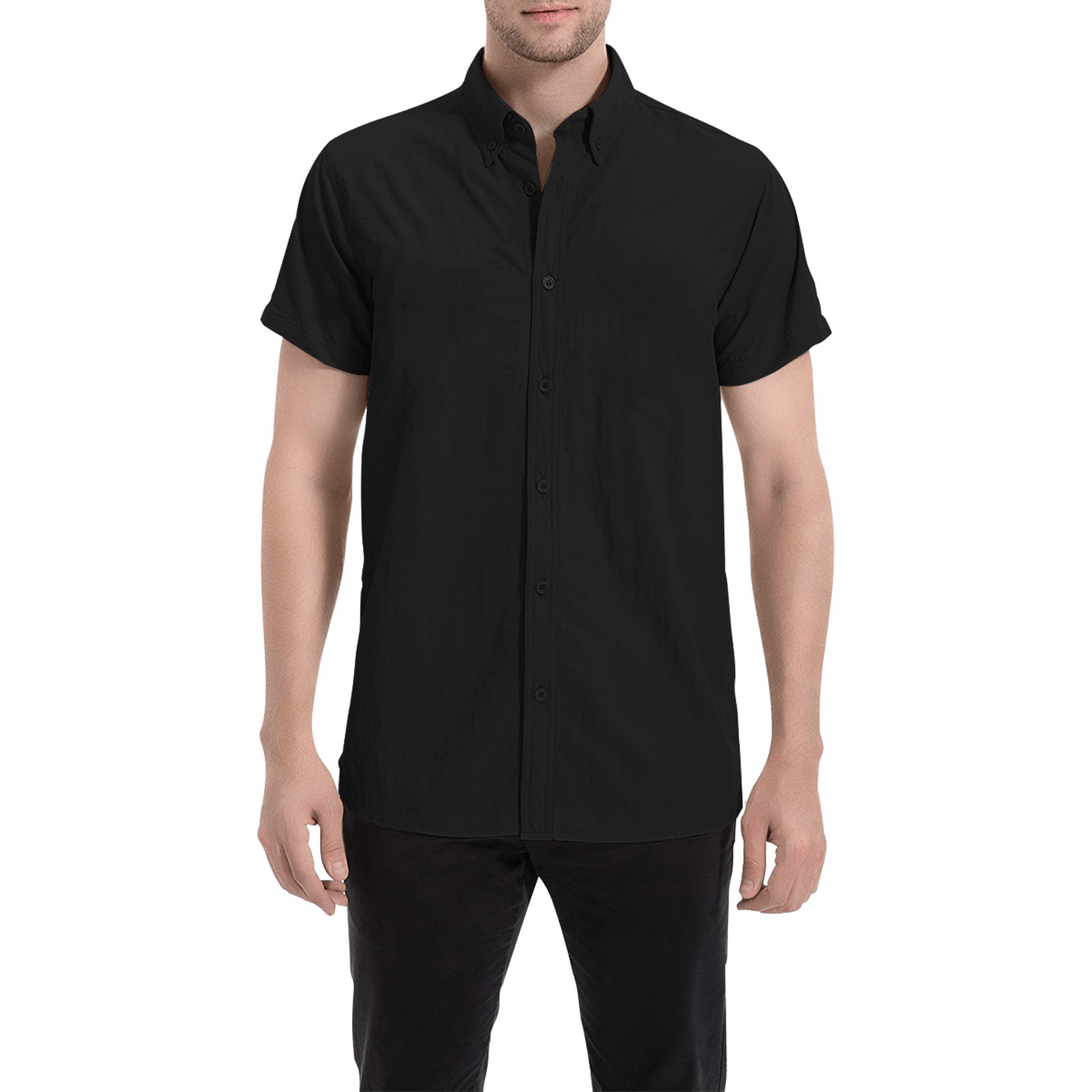 jh Men's All Over Print Short Sleeve Shirt (Model T53)