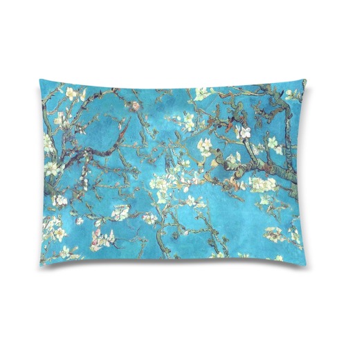 Van Gogh's Almond Blossom Custom Zippered Pillow Case 20"x30"(Twin Sides)