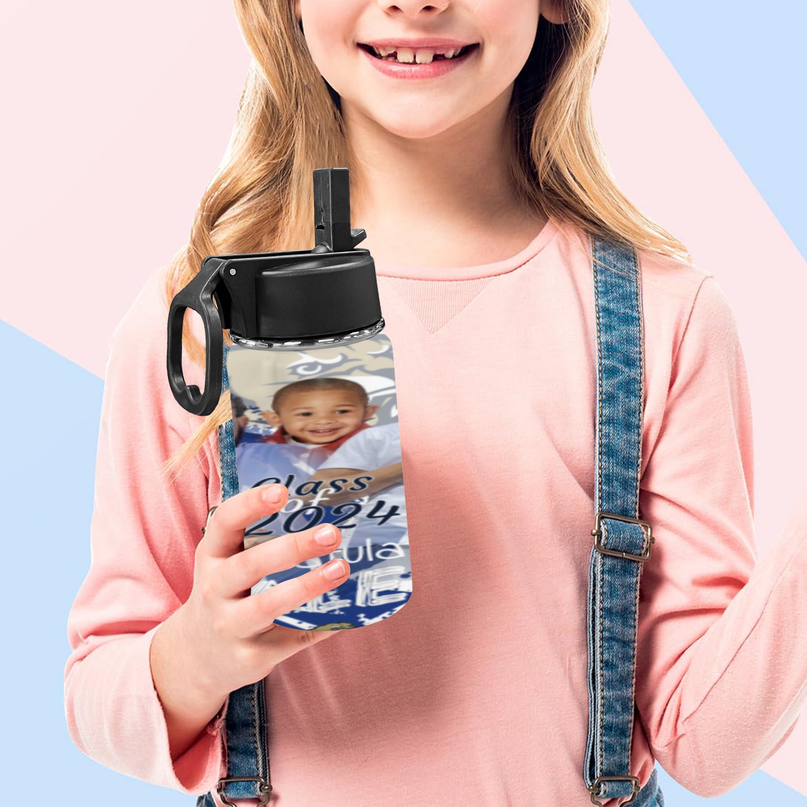 Jalen Tumbler Kids Kids Water Bottle with Straw Lid (12 oz)