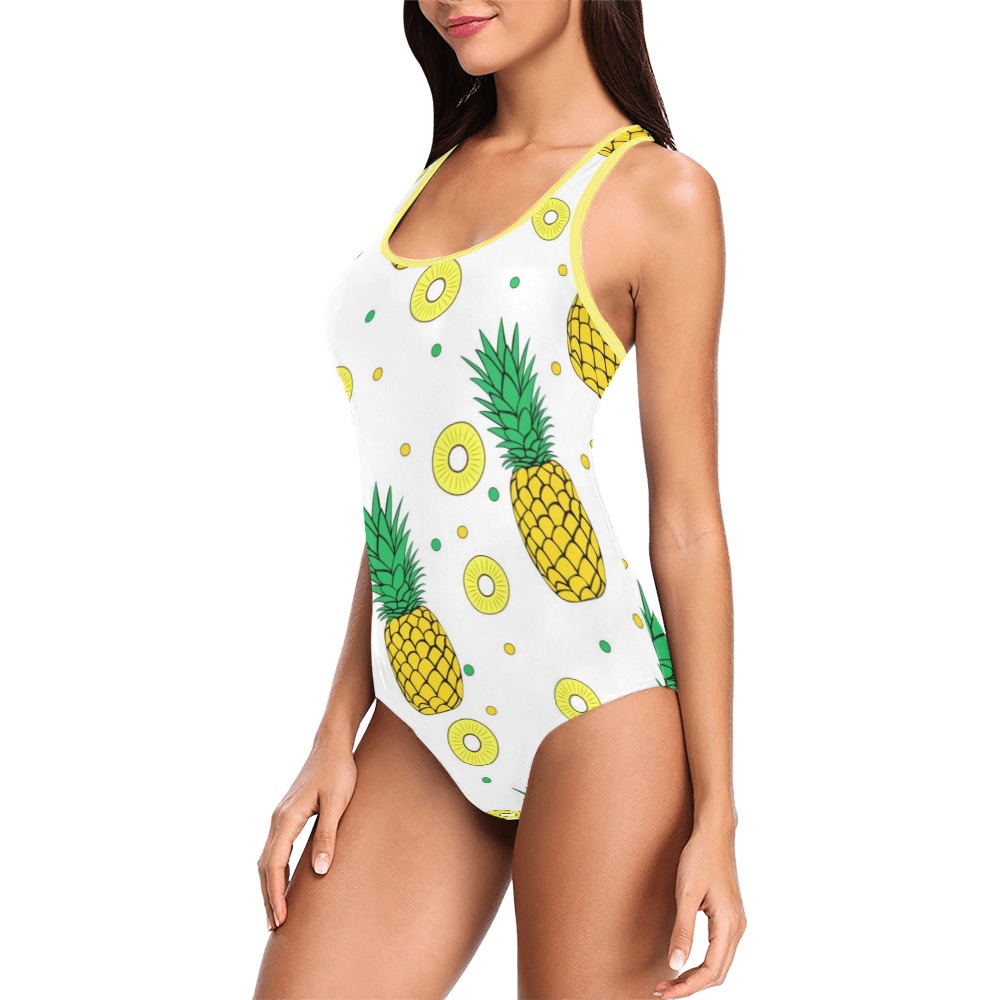 Pineapple Vest One Piece Swimsuit (Model S04)