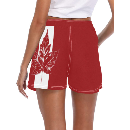 Cool Canada Flag Women's Casual Board Shorts (Model L54)