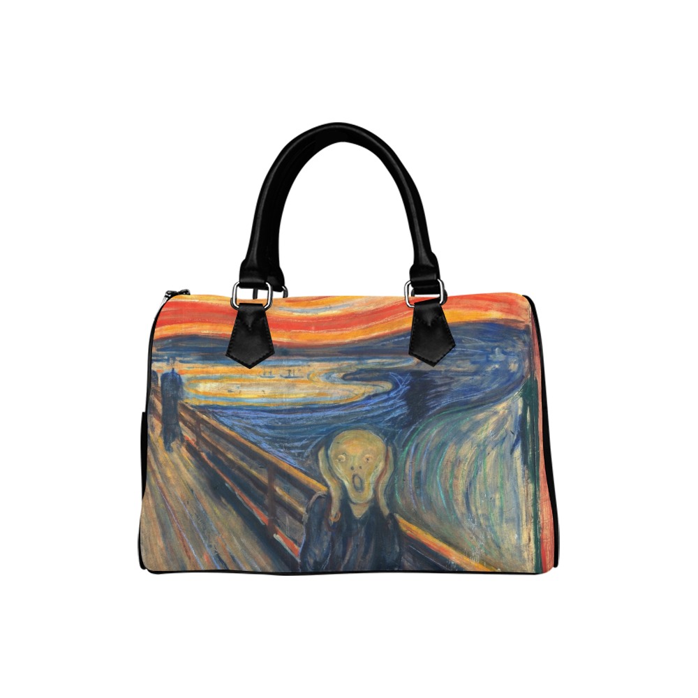 Edvard Munch-The scream Boston Handbag (Model 1621)