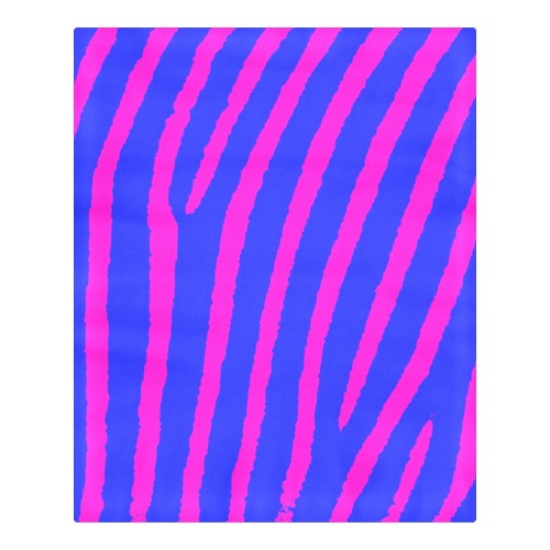 Zebra Print (Pink & Blue) 3-Piece Bedding Set