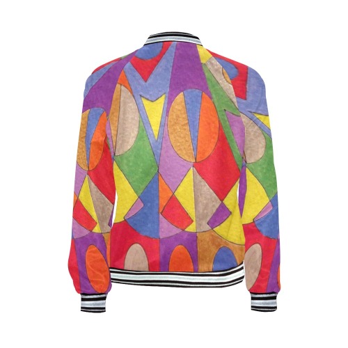 Abstract Acrylic 1 All Over Print Bomber Jacket for Women (Model H21)