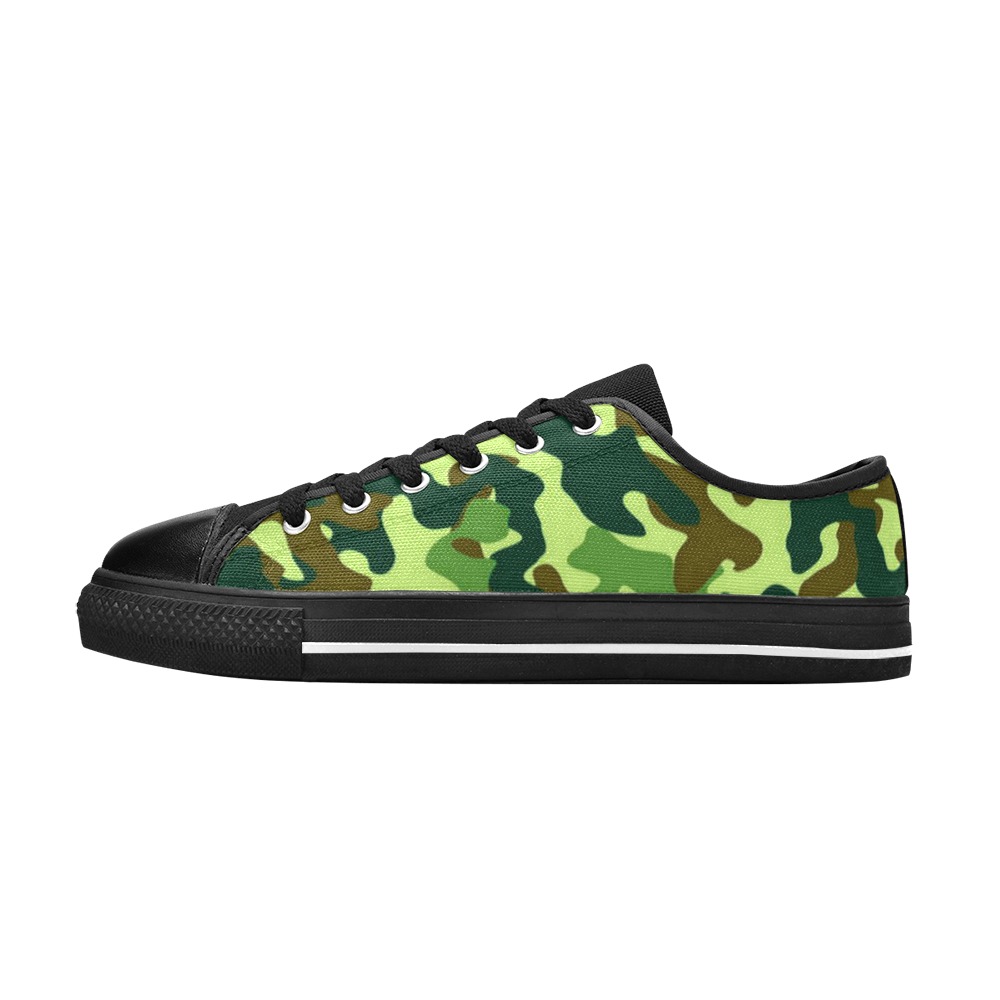 Vintage Coolio Camouflage Beta Neo Men's Classic Canvas Shoes (Model 018)