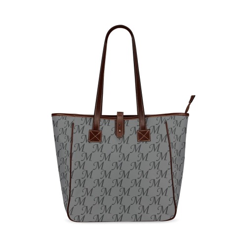 Mud-di Signature Gray Classic Tote Bag (Model 1644)