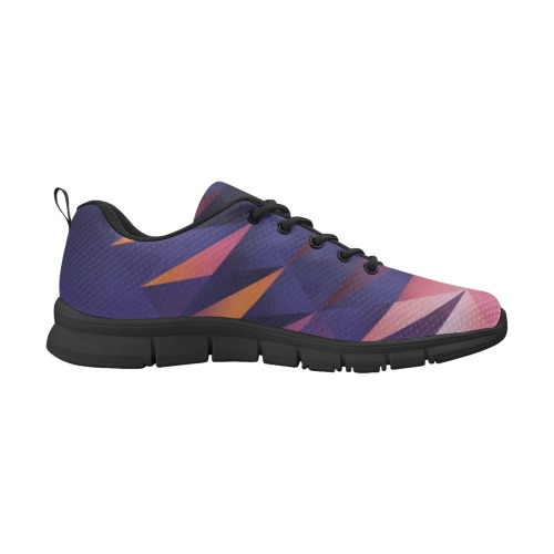 Abstract Women's Breathable Running Shoes (Model 055)