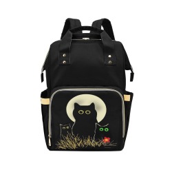 Night Cats Multi-Function Diaper Backpack/Diaper Bag (Model 1688)